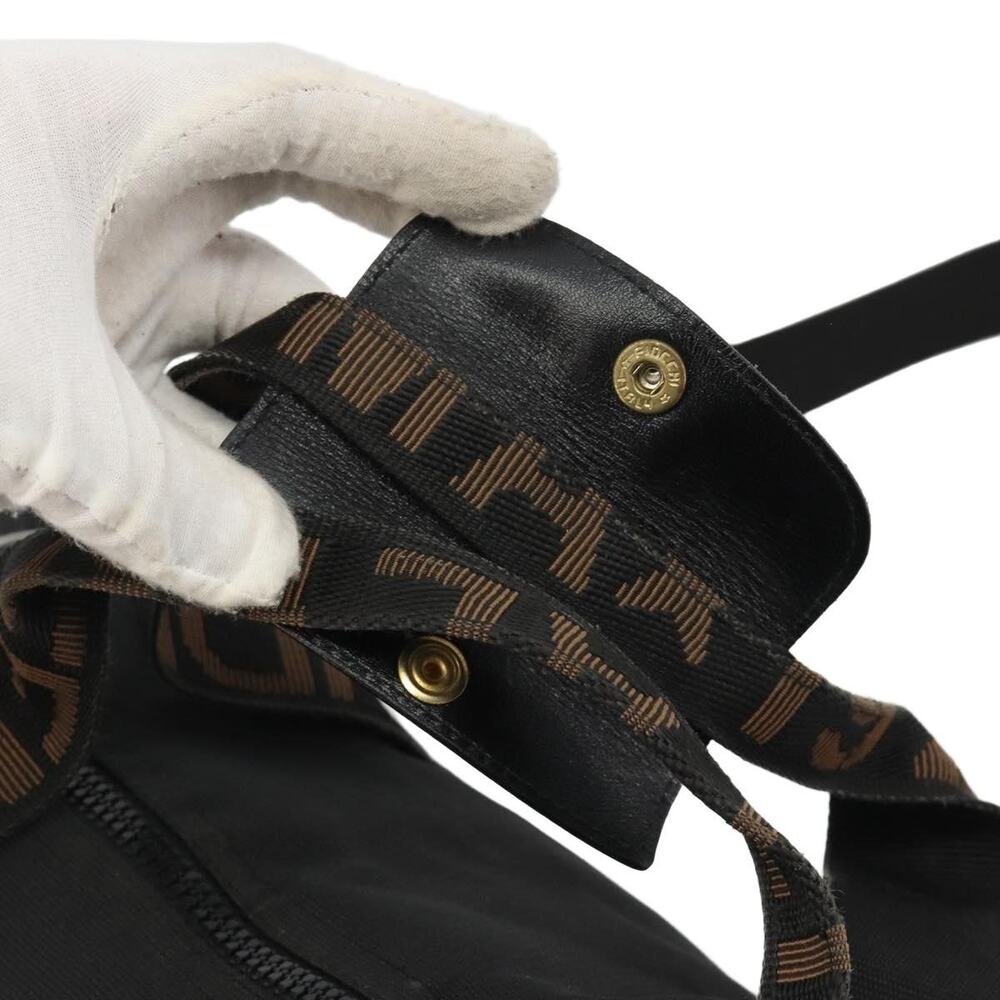 Fendi FF Canvas Handbag Black - Picture 13 of 14